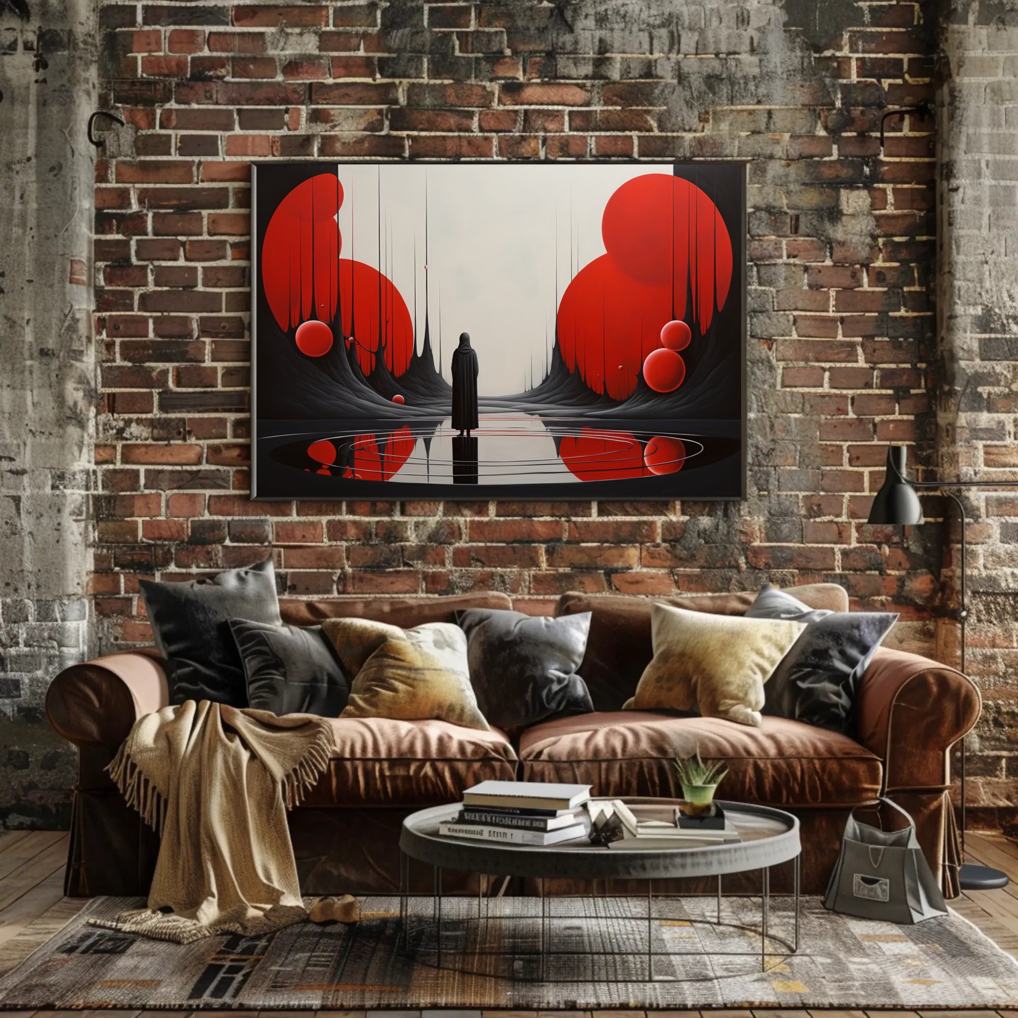 Enigma and Solitude Abstract Artistic Poster