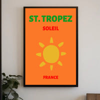 St. Tropez Sun-Kissed Beaches Travel Poster PosterGoat
