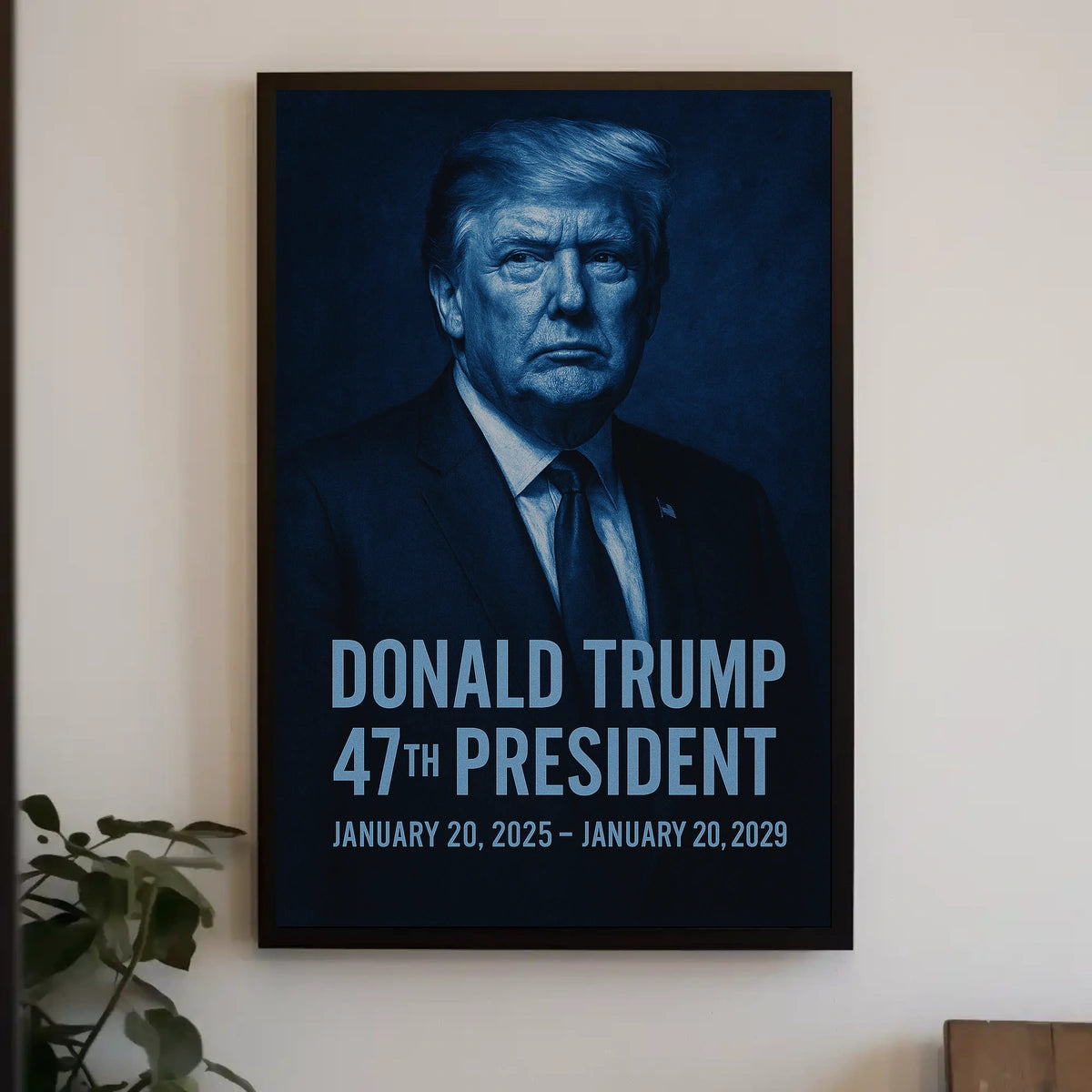 Donald Trump Visionary in Monochrome Poster