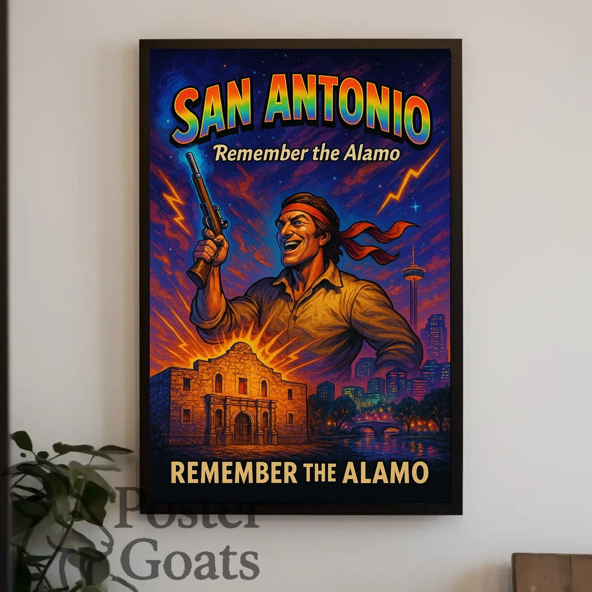 Battle of the Alamo Defiant Spirit Cultural or Heritage Poster
