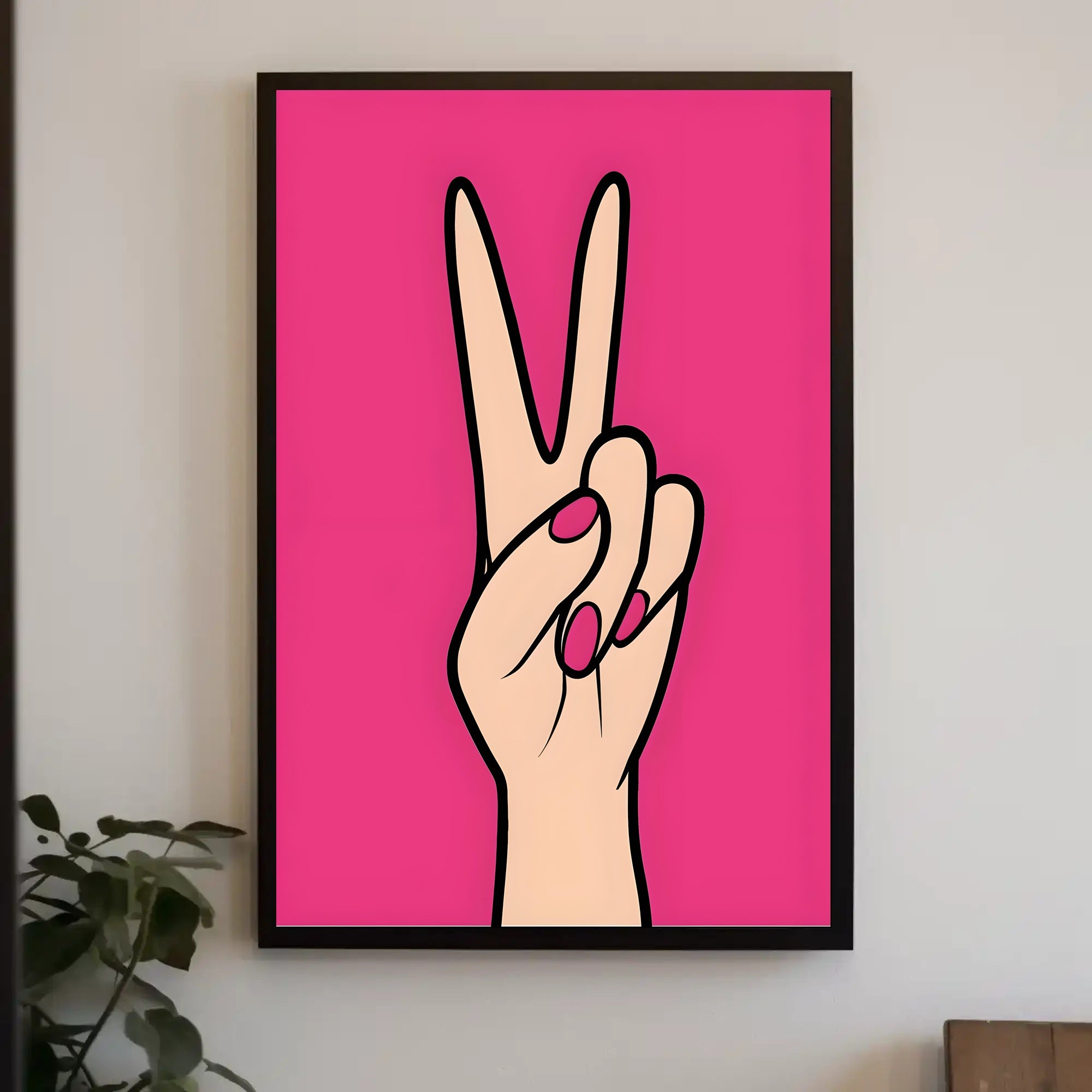 Peace in Pink Poster