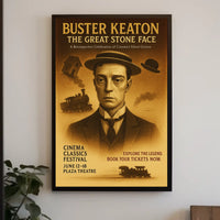 Buster Keaton The Great Stone Face Poster