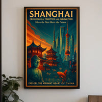 Shanghai Crossroads of Tradition and Innovation Poster