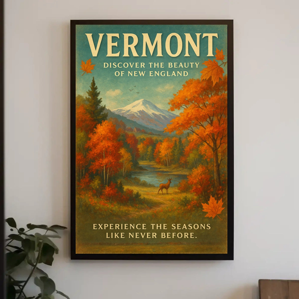 Discover Vermonts Seasons Poster