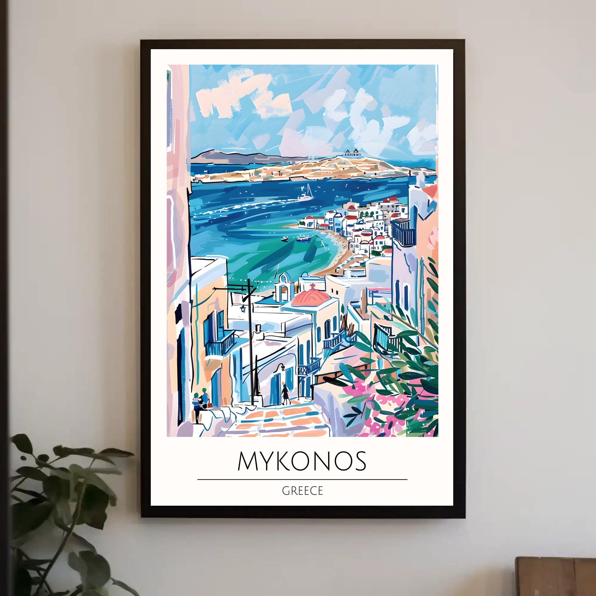 Mykonos Scenic View Poster PosterGoat