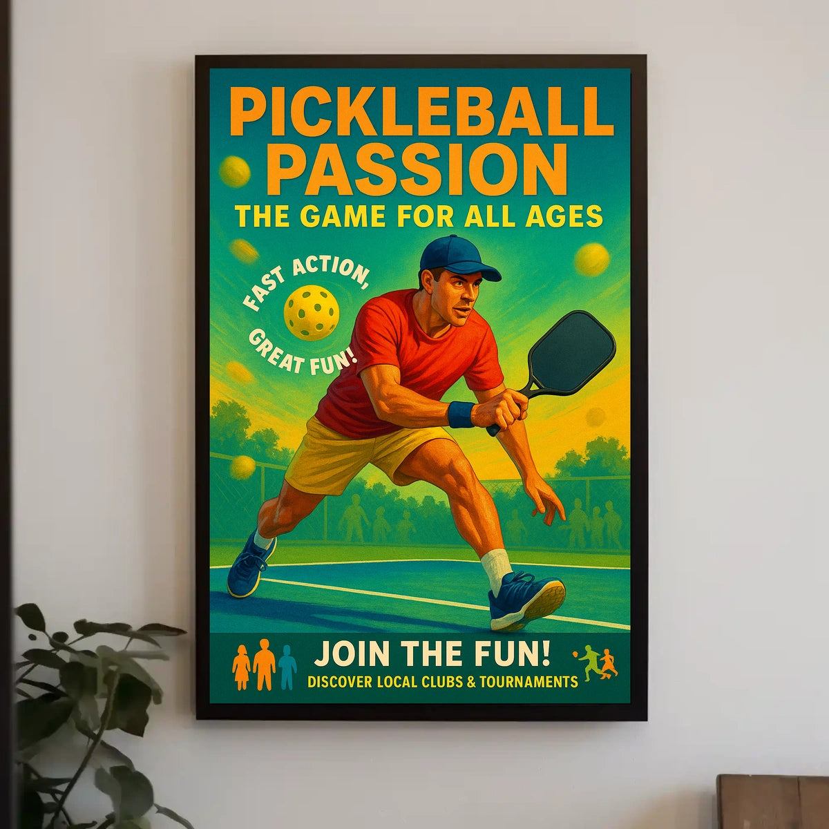Pickleball Passion Poster