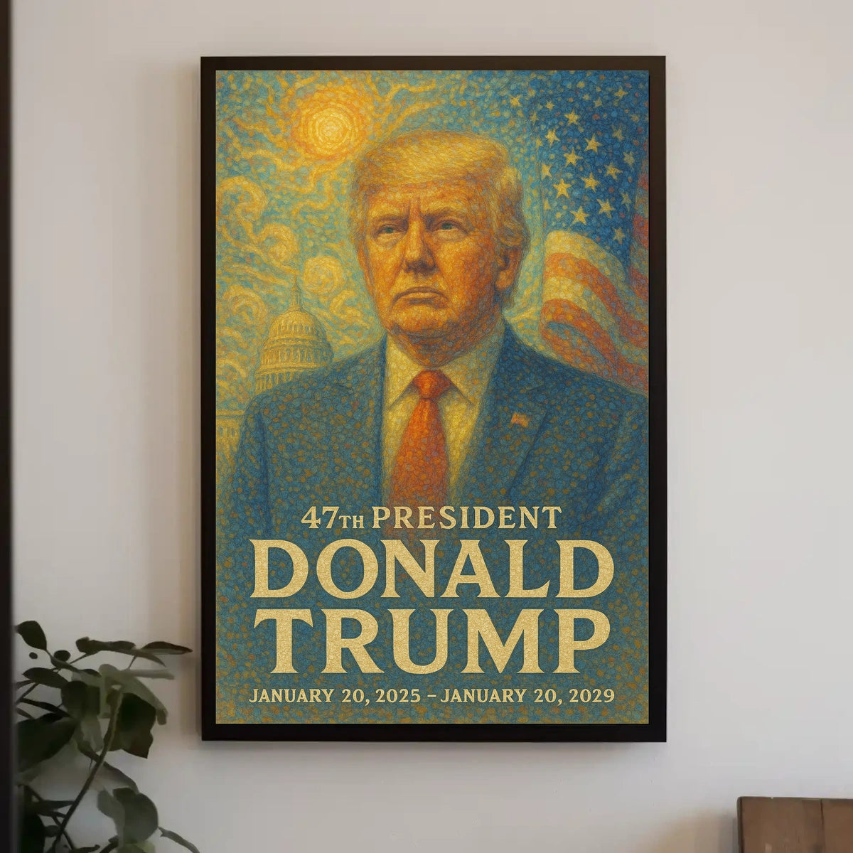 Trump Unity Patriotic Impressionism Poster