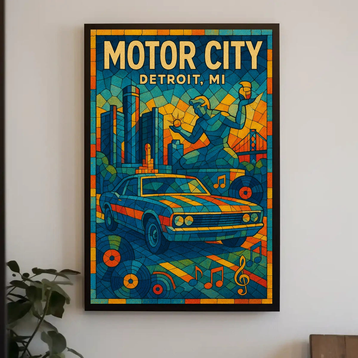 Motor City Detroit, MI Poster