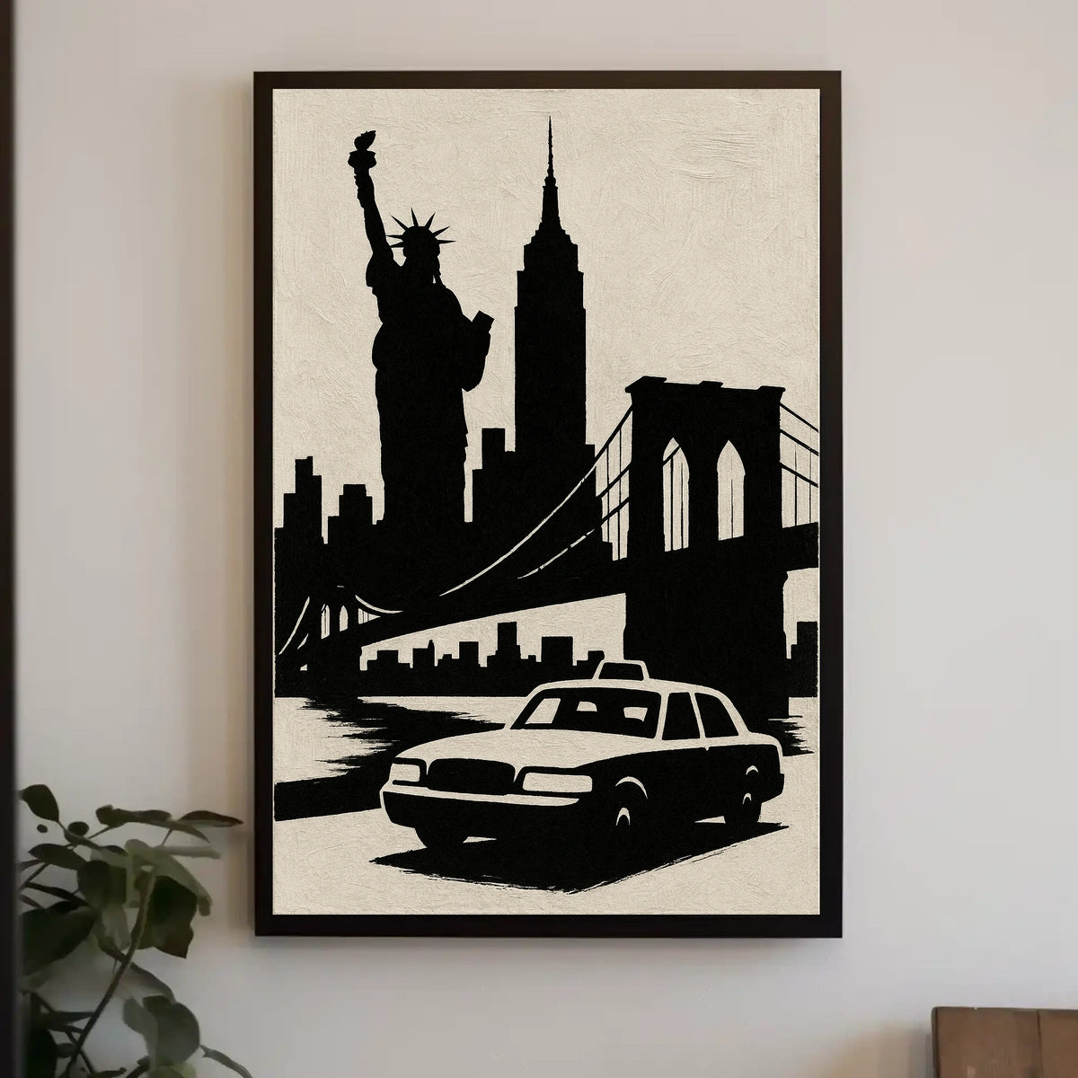 Iconic New York Silhouette Poster
