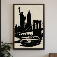 Iconic New York Silhouette Poster