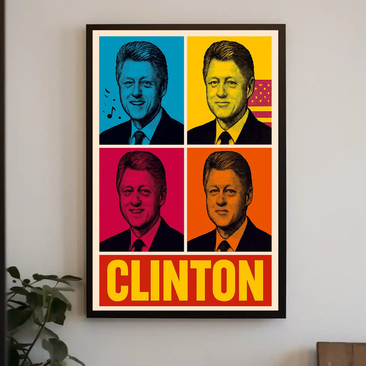 Clinton Pop Art Poster