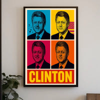 Clinton Pop Art Poster