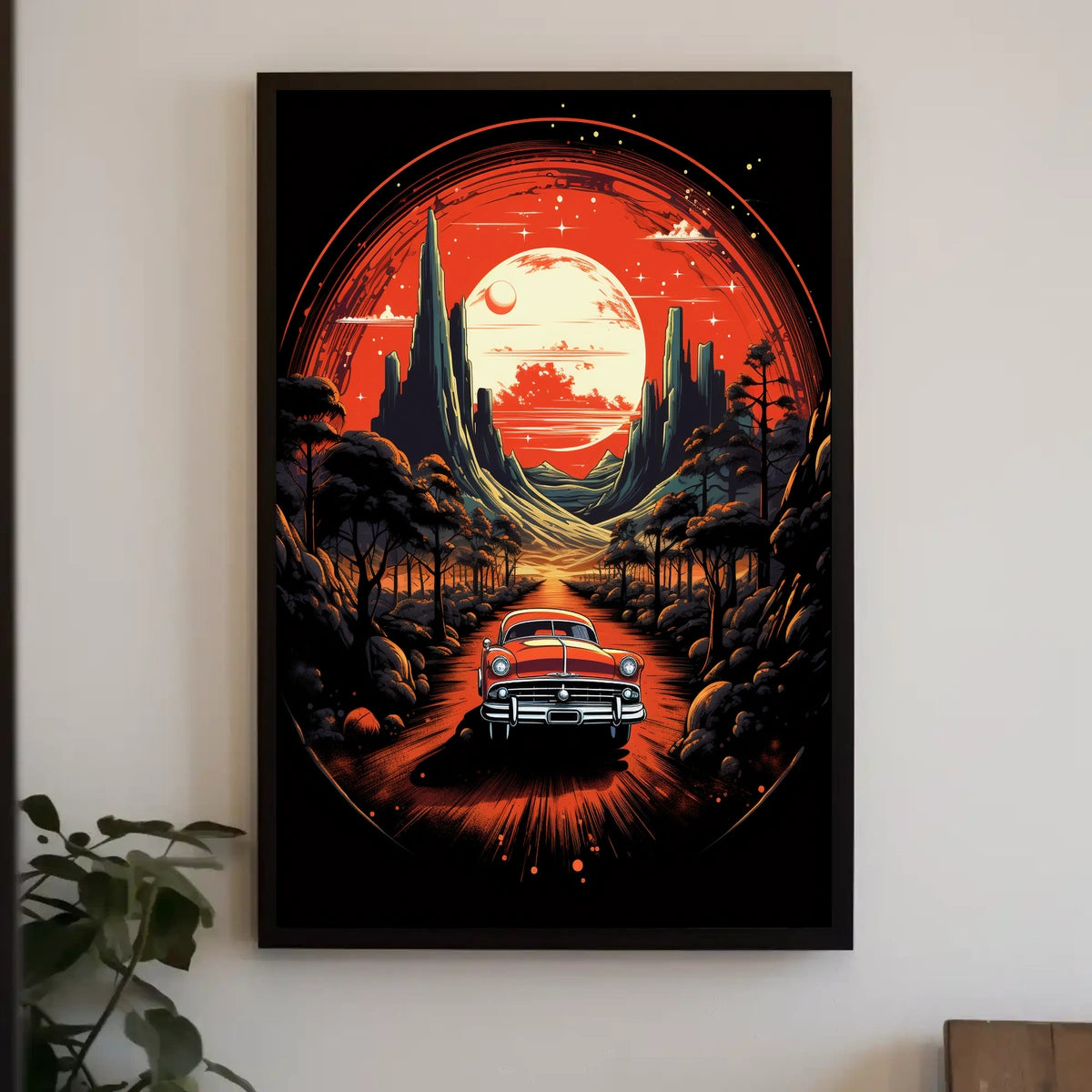 Journey Through a Cosmic Landscape Poster