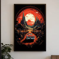 Journey Through a Cosmic Landscape Poster