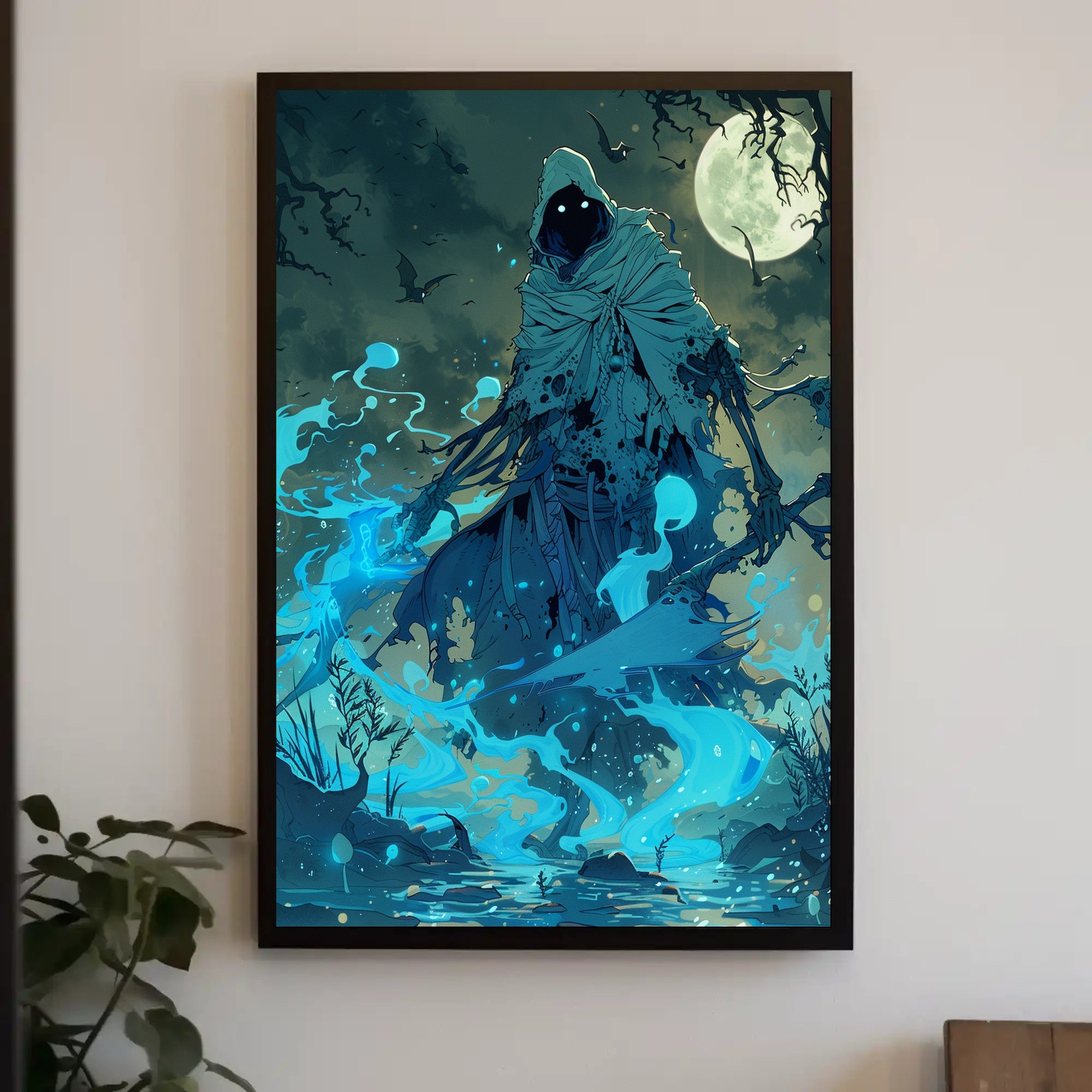 Mystical Cloaked Figure Fantasy or Mythology Poster PosterGoat