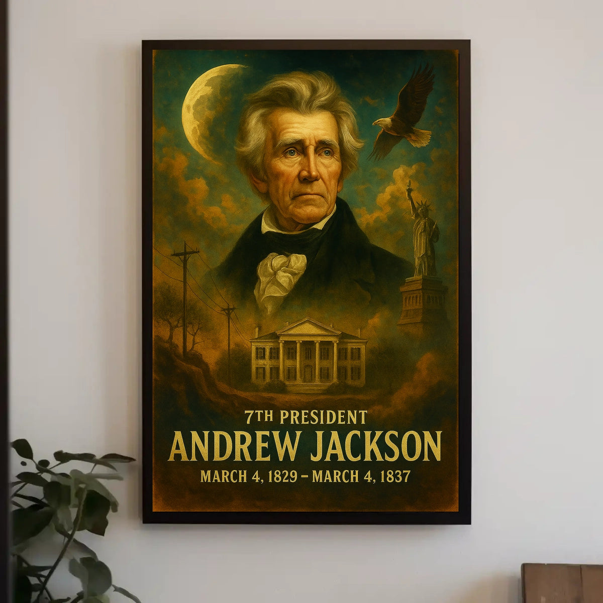 Andrew Jackson Patriotic Neoclassical Realism Poster