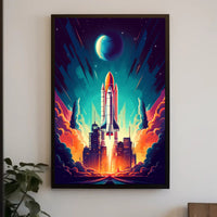 Cosmic Launch Poster
