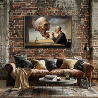 Surreal Encounter in Abstract or Artistic Poster