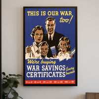 War Savings Certificates Promotion Poster PosterGoat