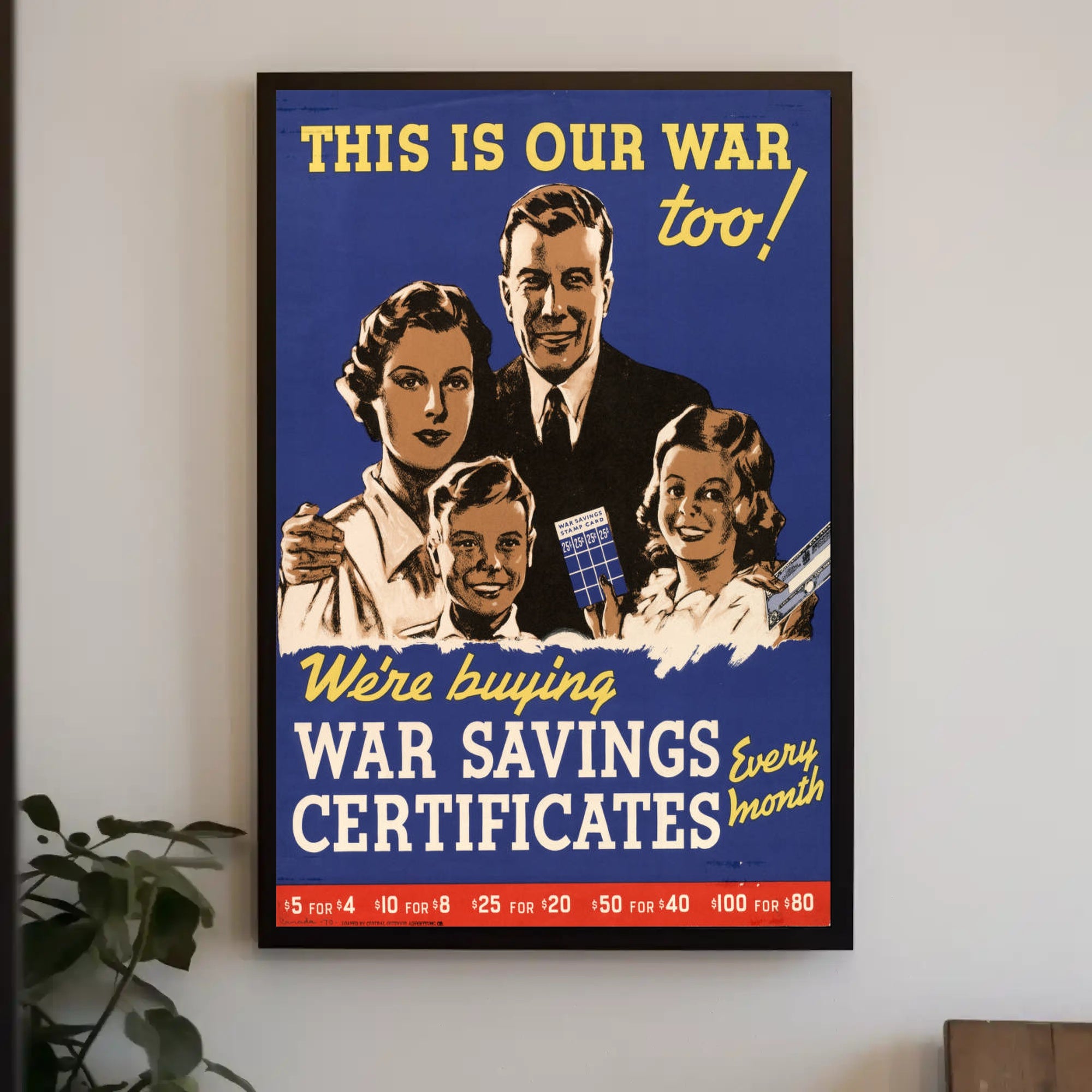 War Savings Certificates Promotion Poster PosterGoat