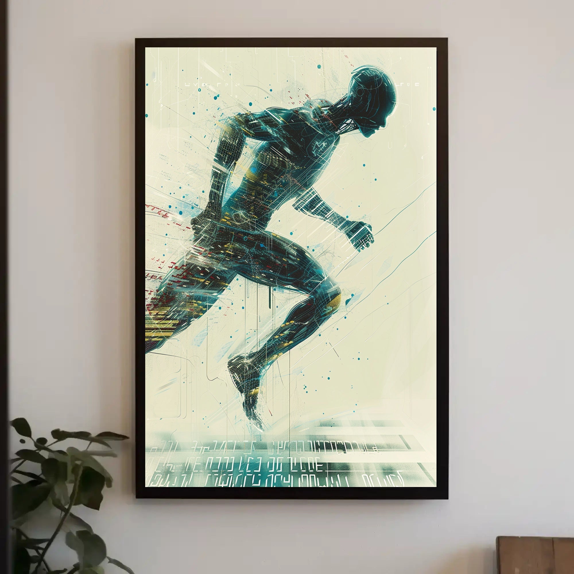 Majestic White Fox on Snowy Cliff Poster PosterGoat