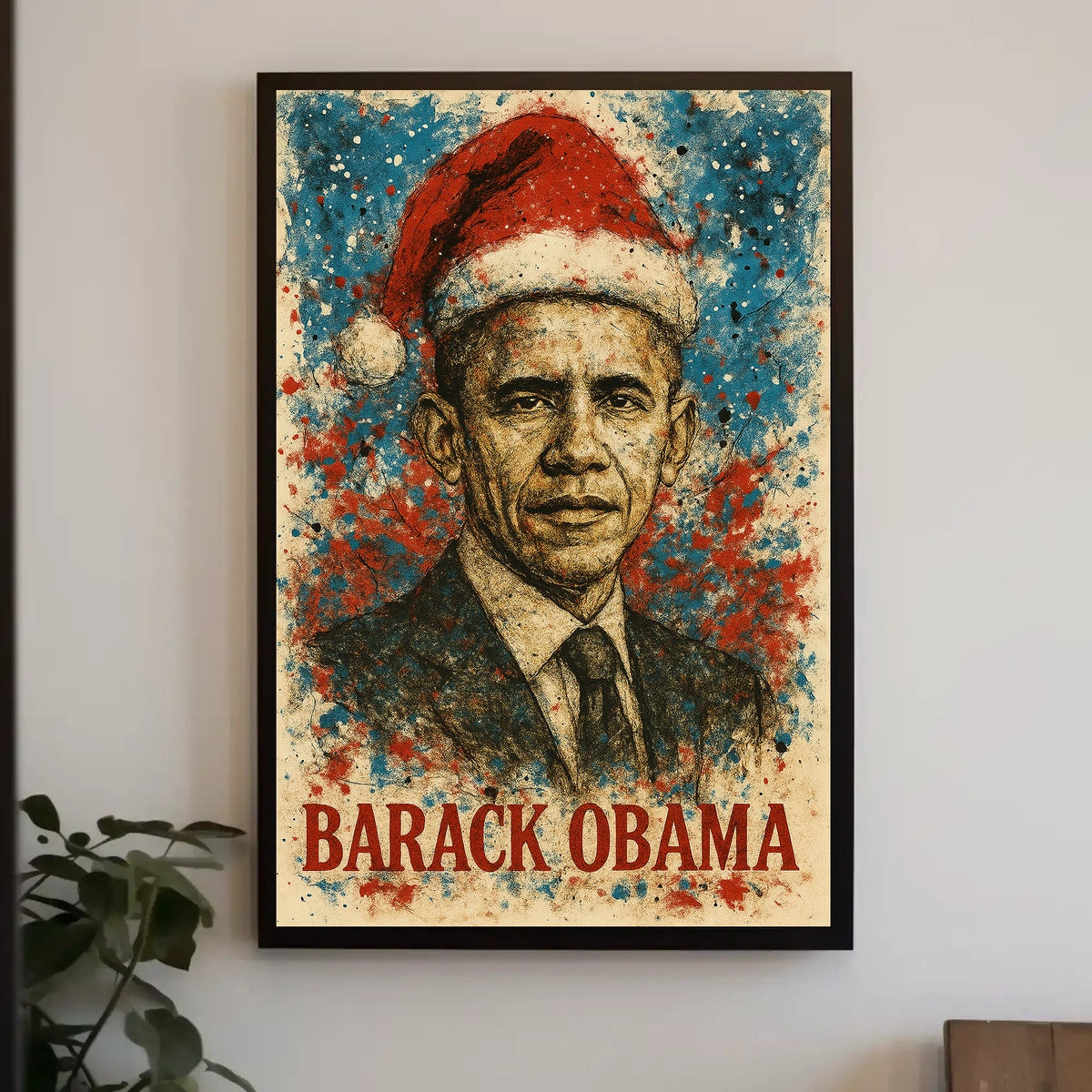 Barack Obama 44th President of the United States Christmas SeriesPoster
