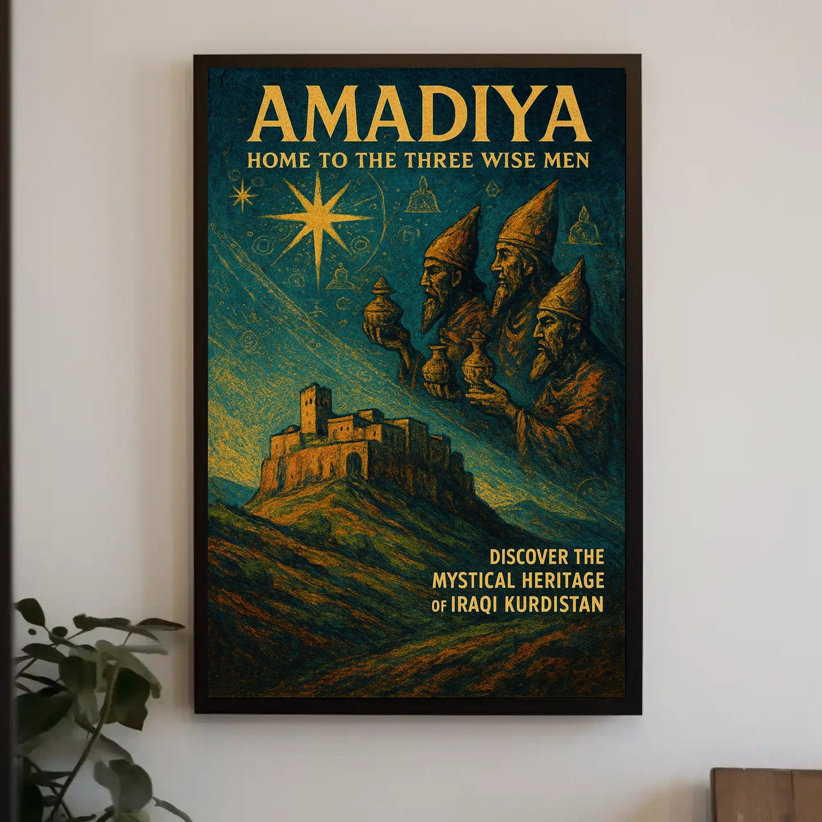 Amadiya Home to the Three Wise Men Poster