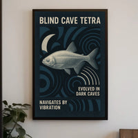Blind Cave Tetra Poster