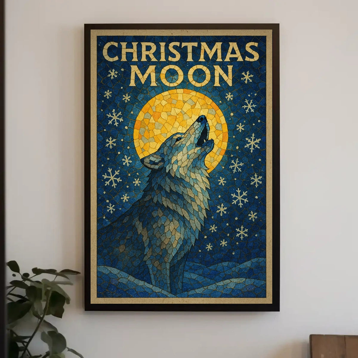 Christmas Moon Poster