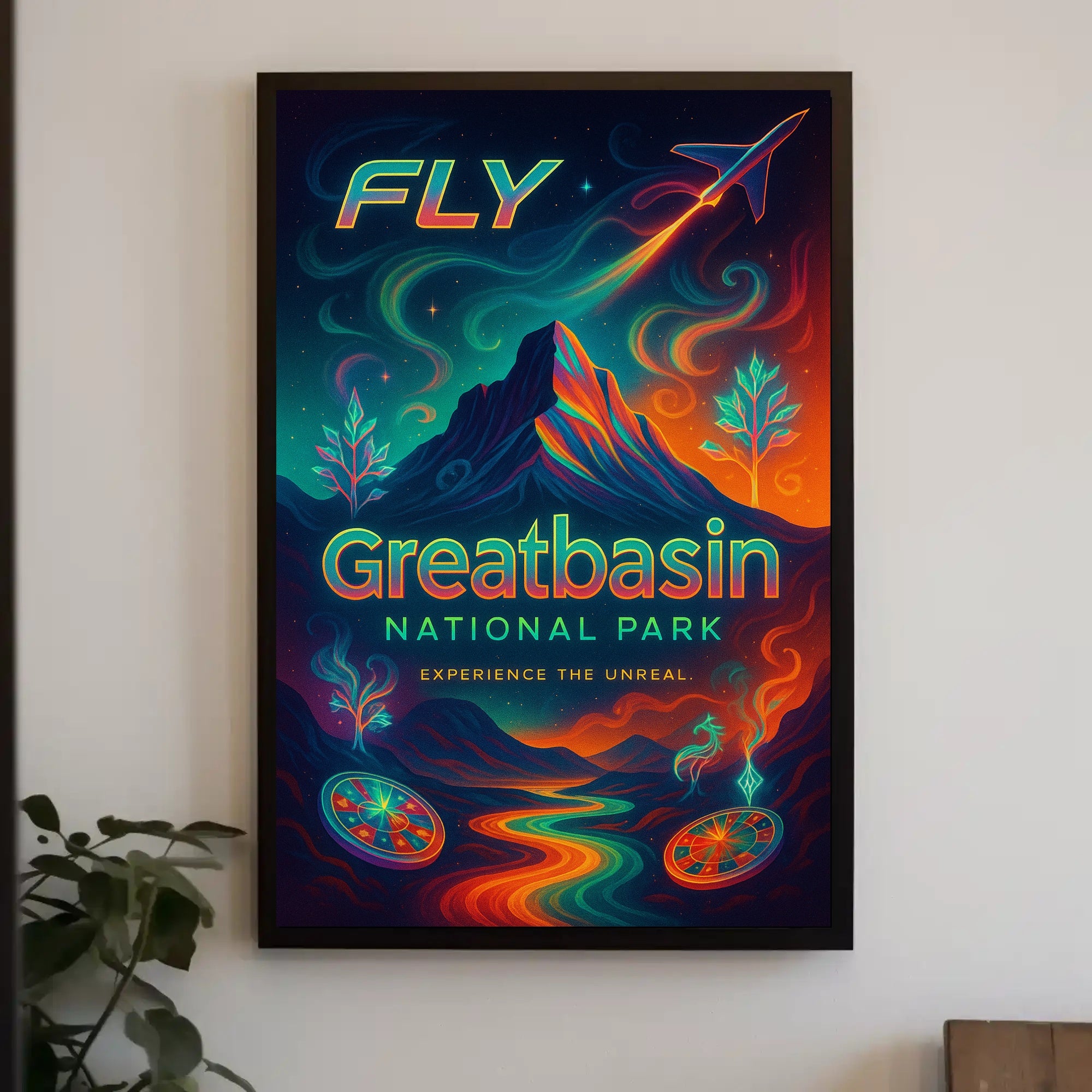 Fly to Great Basin National Park Poster