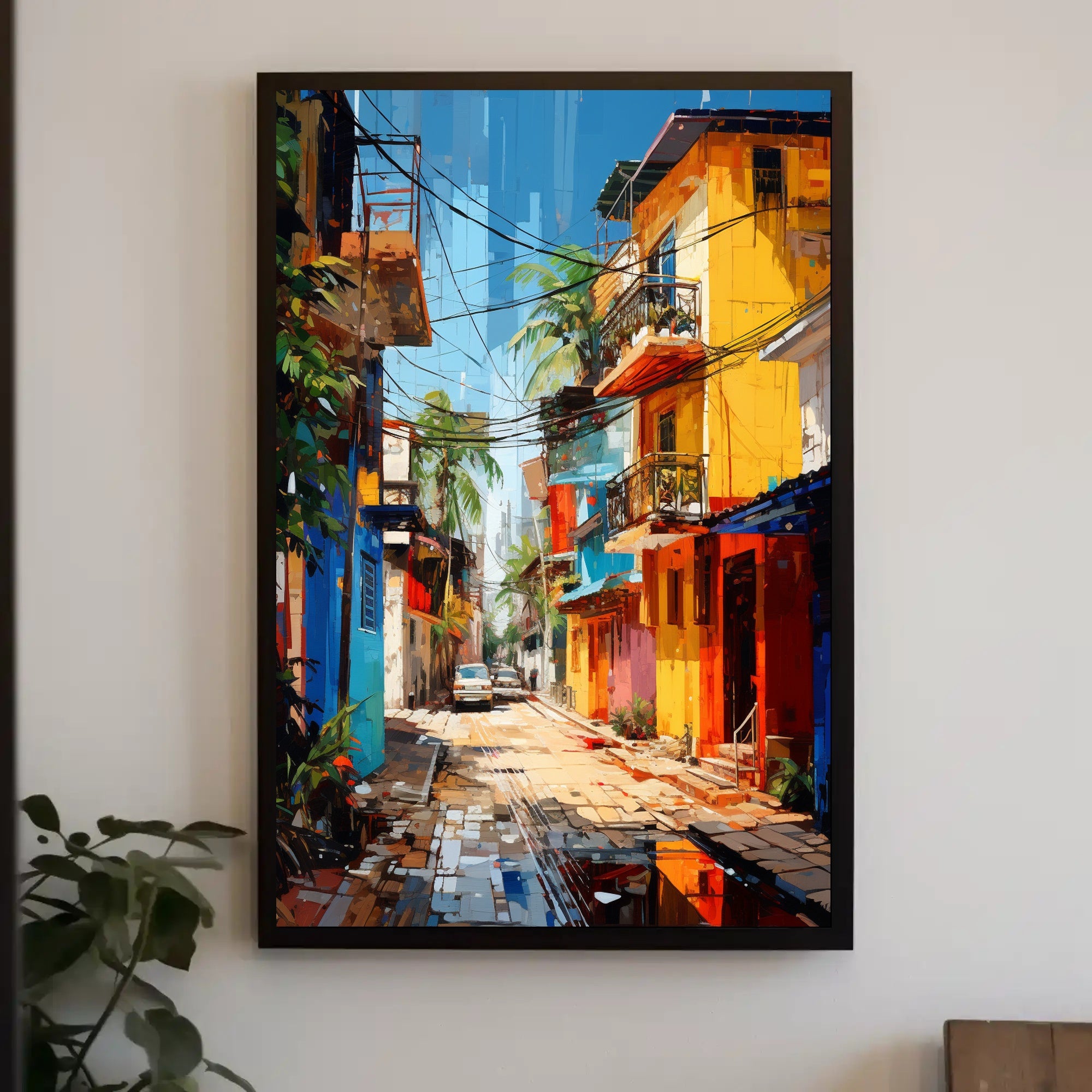 Vibrant Urban Street Poster