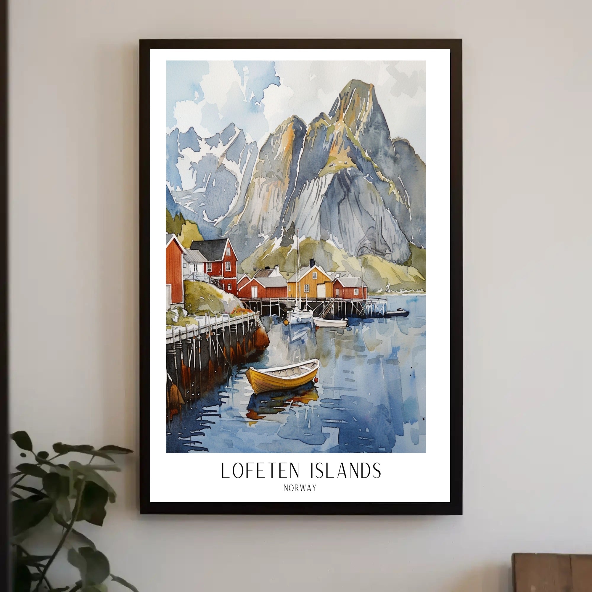Lofoten Islands Artwork Poster PosterGoat