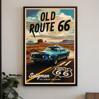 Journey Down Old Route 66 Poster
