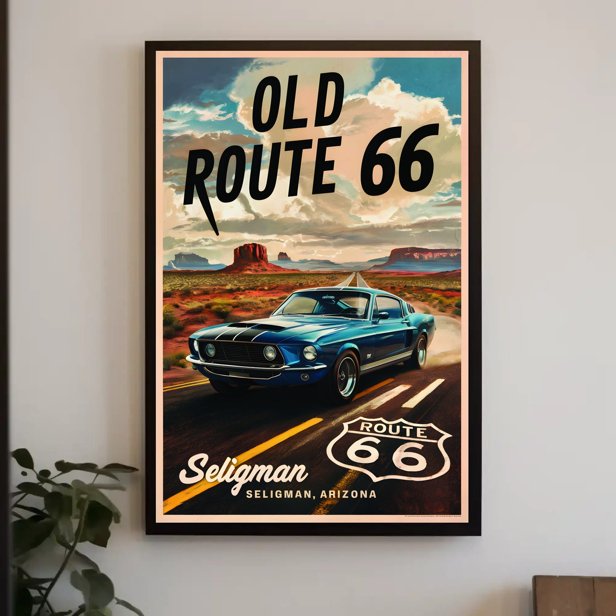 Journey Down Old Route 66 Poster