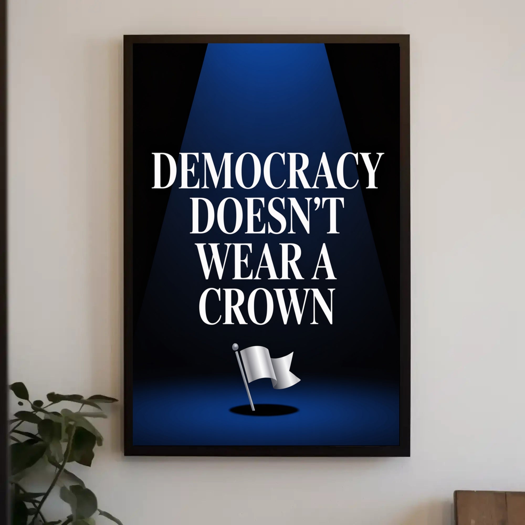 Bold Statement Poster with Political or Propaganda Twist