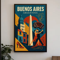 Buenos Aires  A Vibrant Cityscape Poster PosterGoat