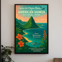 National Park Coastal Adventure Poster