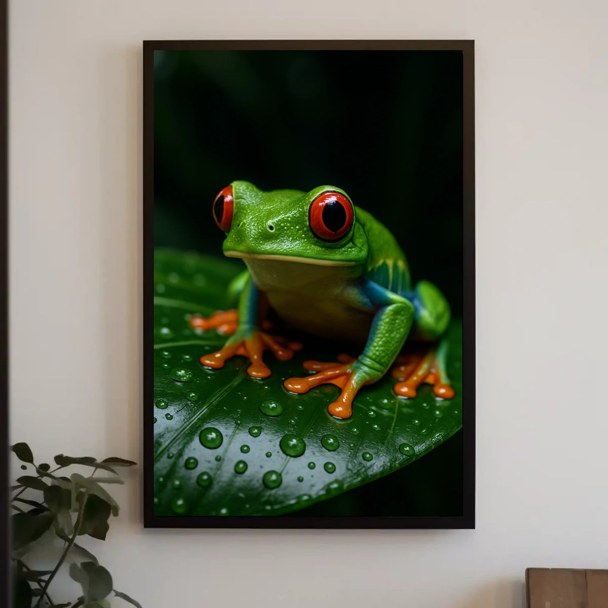 Vibrant Rainforest Frog Poster