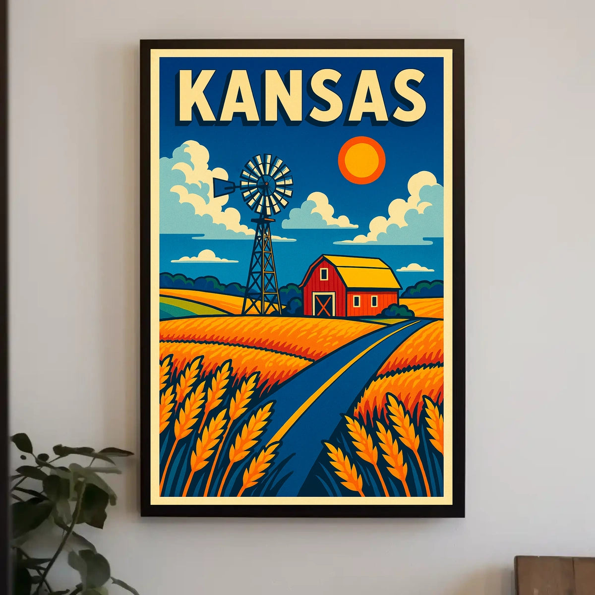 Kansas Countryside Poster