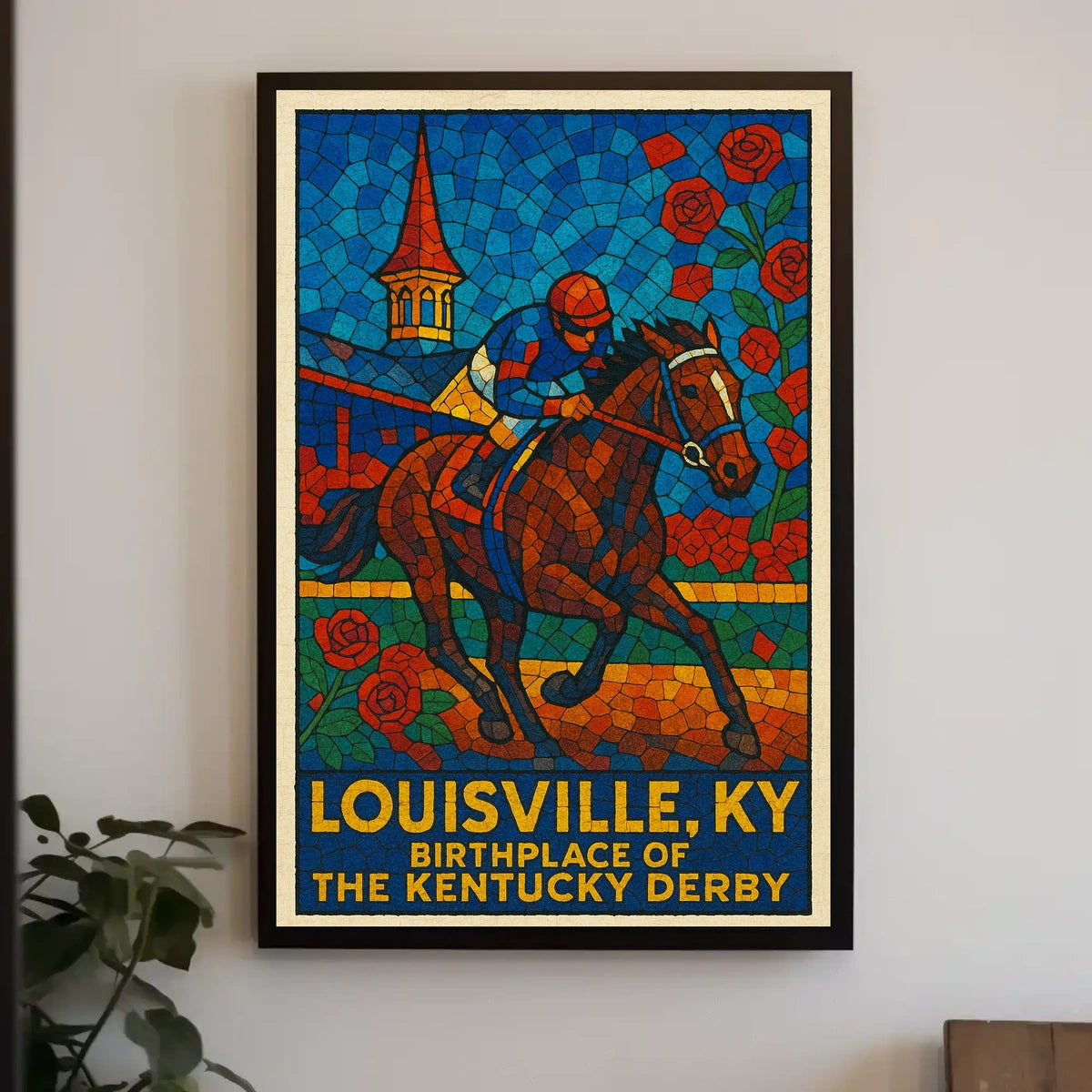 Louisville, KY Birthplace of the Kentucky Derby Poster