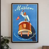 Kandahar Ski Resort Winter Travel Poster PosterGoat