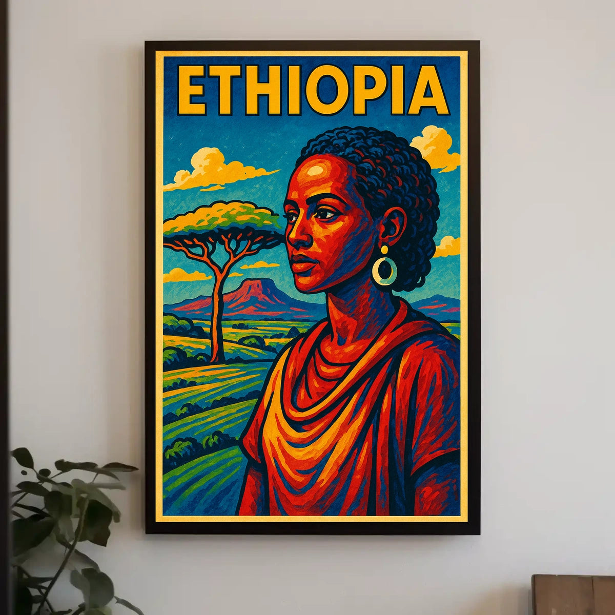 Ethiopia A Vibrant Tribute Poster