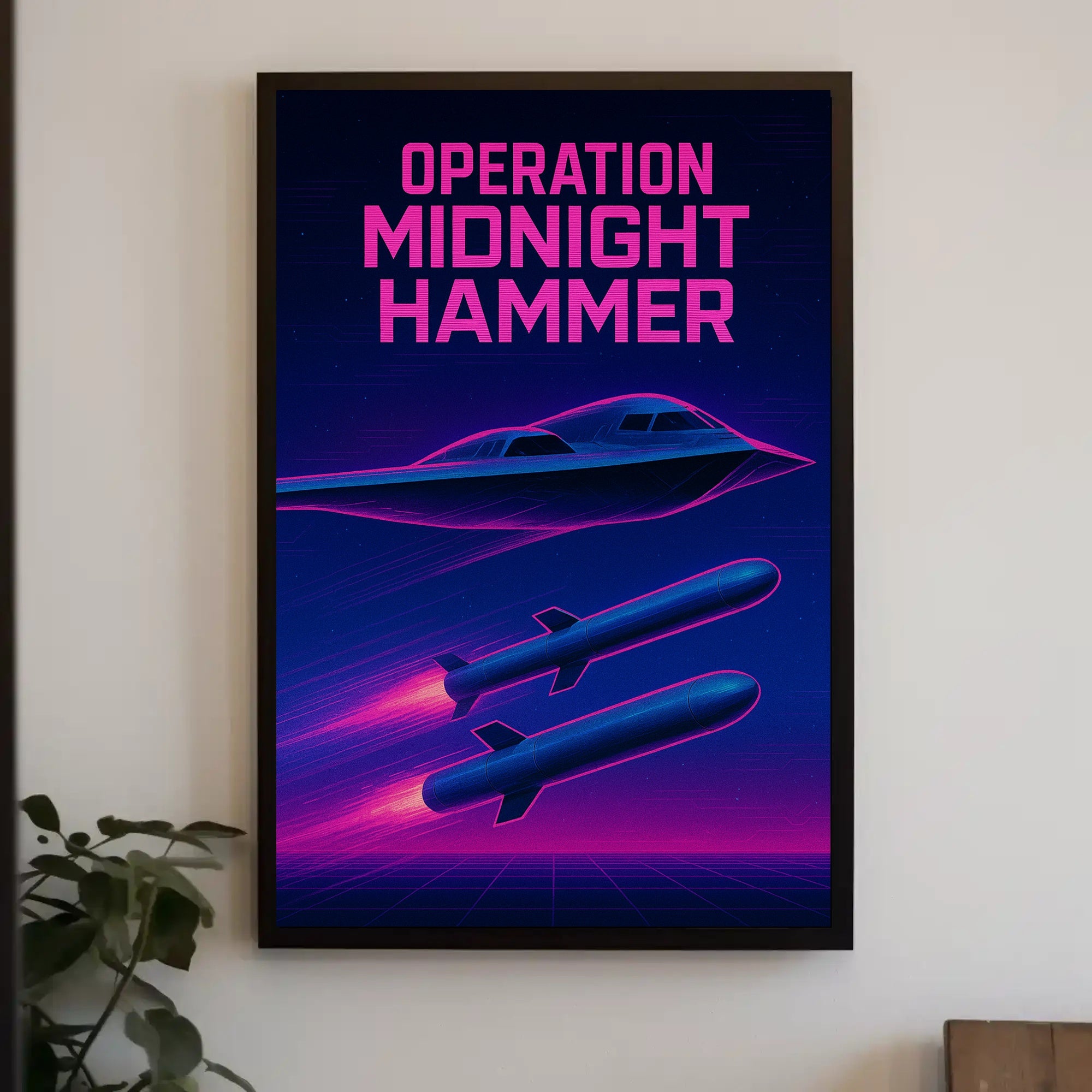 Operation Midnight Hammer: Futuristic Sci-Fi Poster PosterGoat