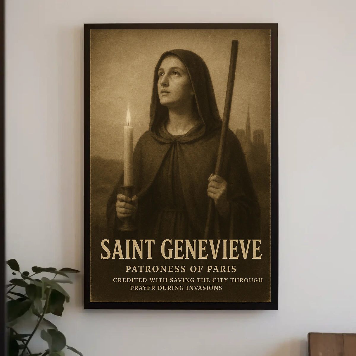 Saint Genevieve Patroness Of Paris Poster