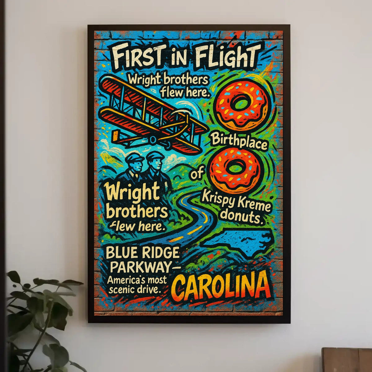 First in Flight Celebrating Carolina Poster