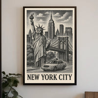 Artistic Abstract Expressionism Wall Decor Poster