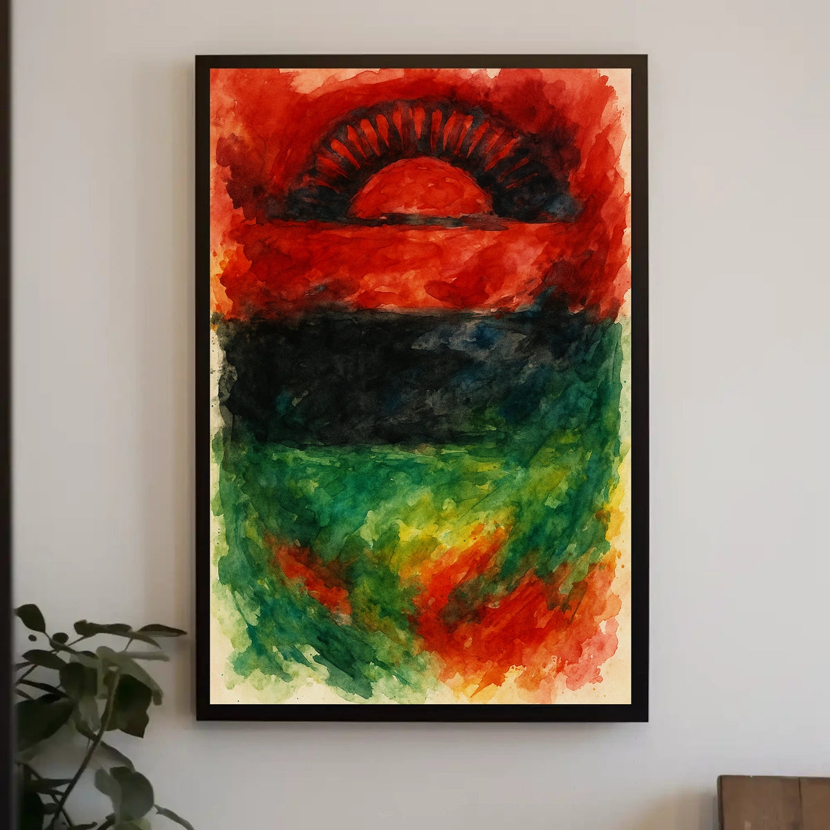 Abstract Sunrise Poster
