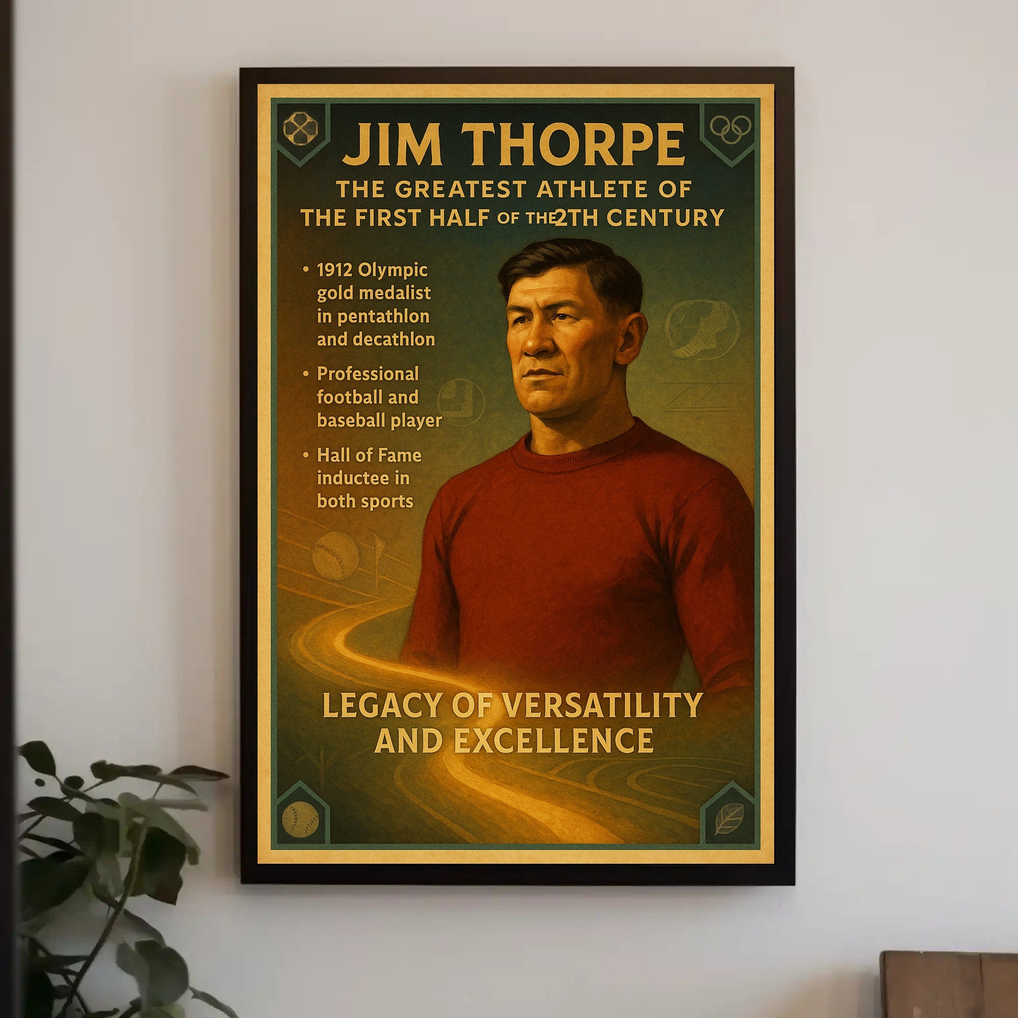 Tribute to a Legendary Athlete Poster