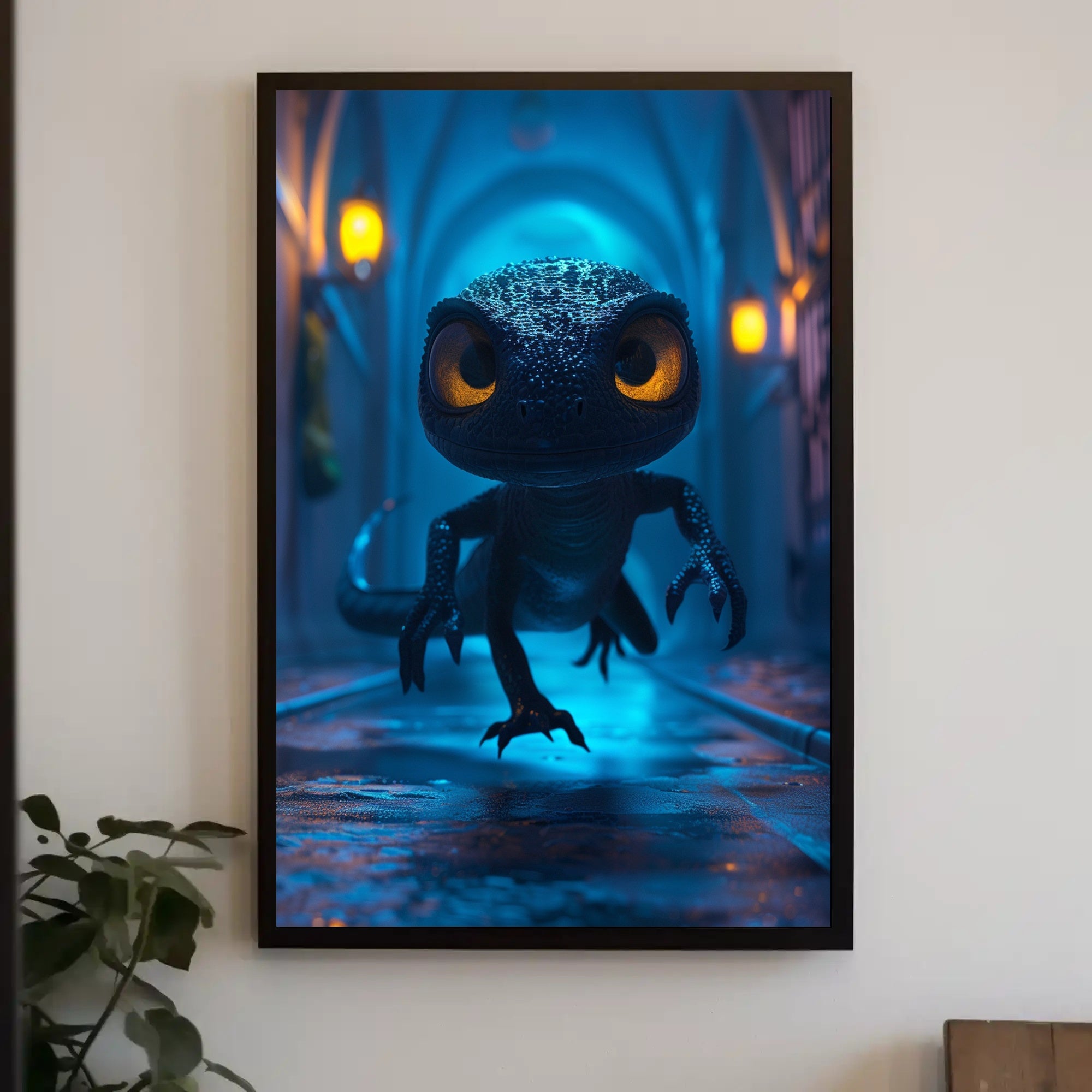 Enchanted Lizard Adventure Fantasy or Mythology Poster PosterGoat