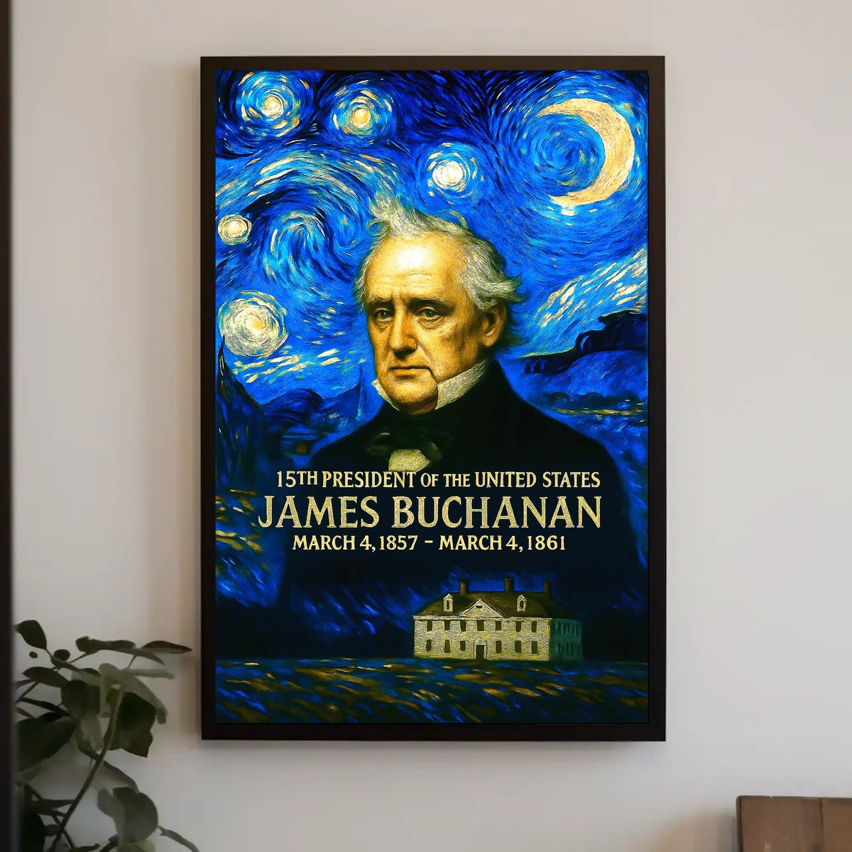 James Buchanan 15th President of the United States Presidential Masterpiece Series Poster
